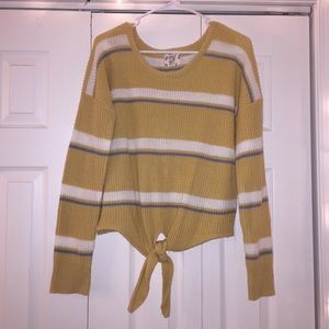 Yellow Striped Sweater